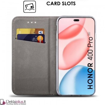 Telone atverčiamas dėklas - auksinės spalvos (Huawei Honor 400 Pro) Telone atverčiamas dėklas - auksinės spalvos (Huawei Honor 400 Pro)